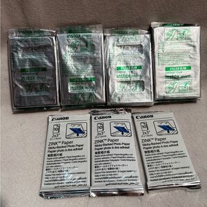 Fujifilm Instax Mini and Canon ZINK Photo Paper Bundle NWT